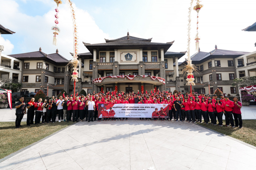 Pelepasan Kontingen PON Bali asal Badung